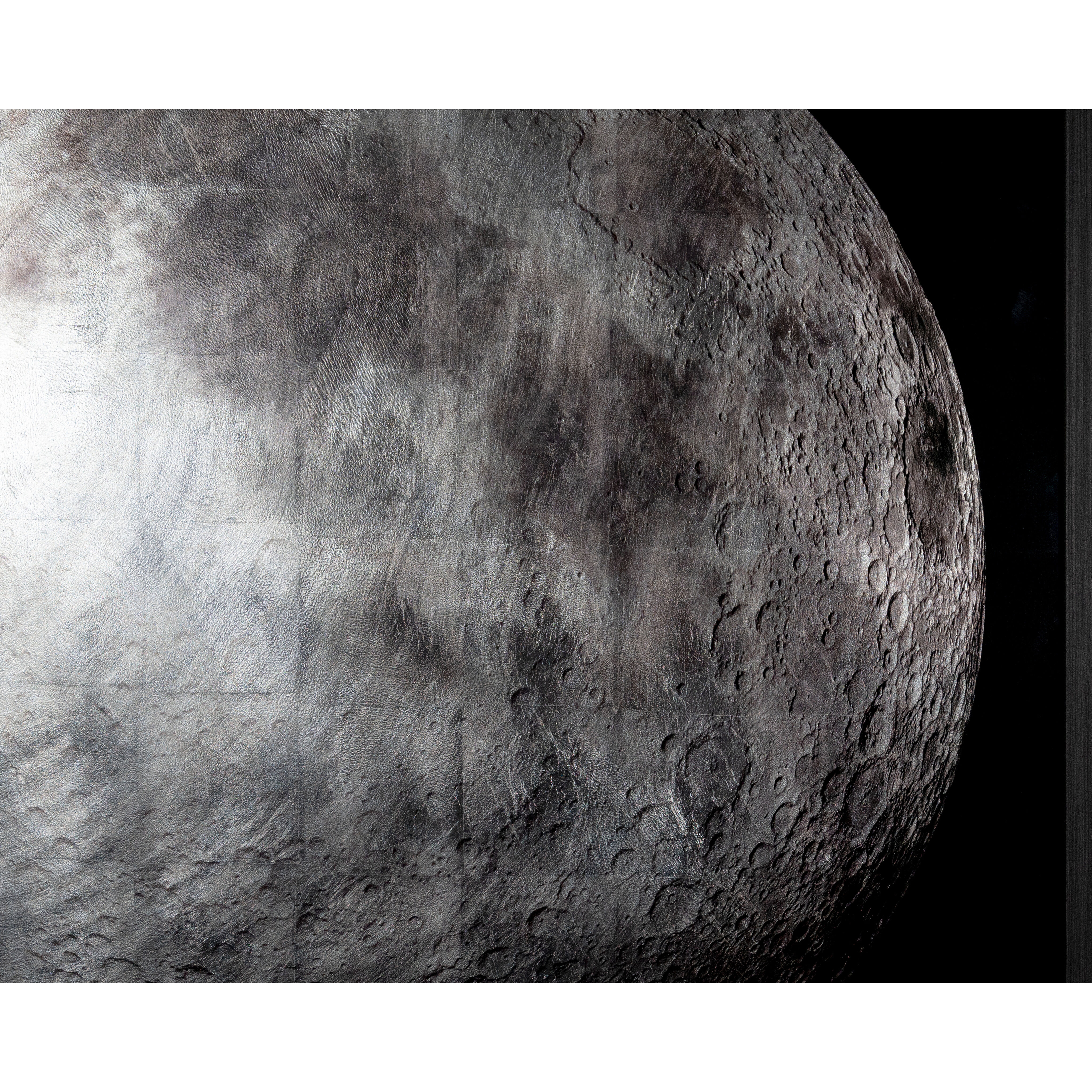 The Moon Charcoal Luxe Art